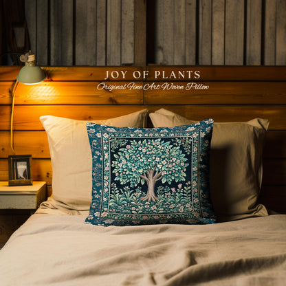 Folklore Forest Storybook Decorative Tree Cushion Tapestry Throw Pillow