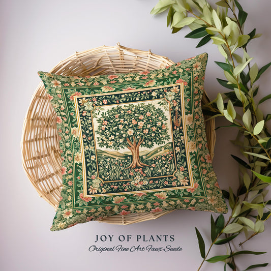 Coquette Cottagecore Woodland Decorative Tree Cushion Tapestry Throw Pillow