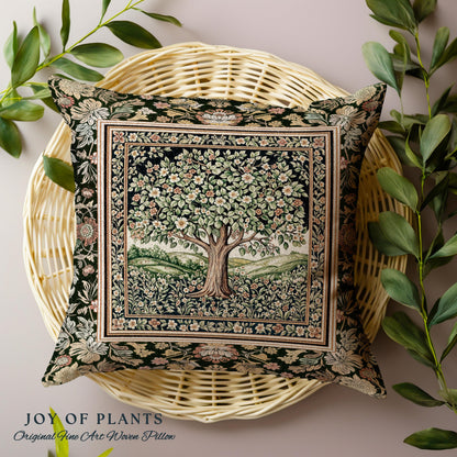 Rustic Fairytale Tree Tapestry Pillow Decorative Throw Cushion