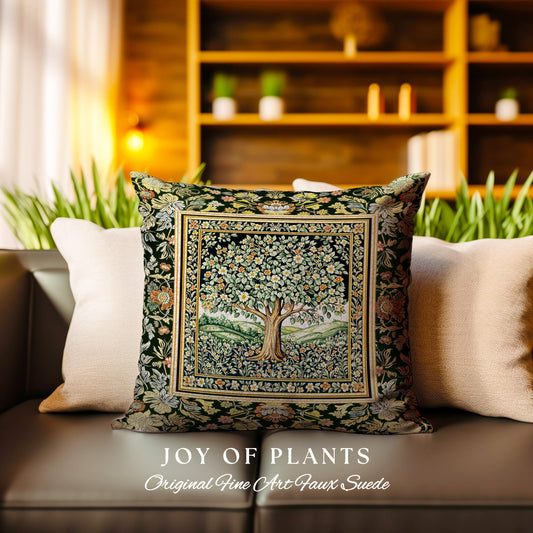 Rustic Fairytale Tree Tapestry Pillow Decorative Throw Cushion