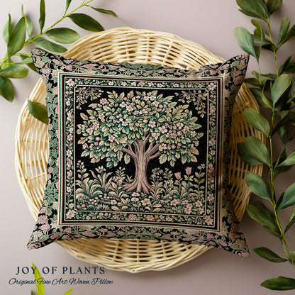 Fairy Garden Tree of Life Decorative Cushion Tapestry Throw Pillow