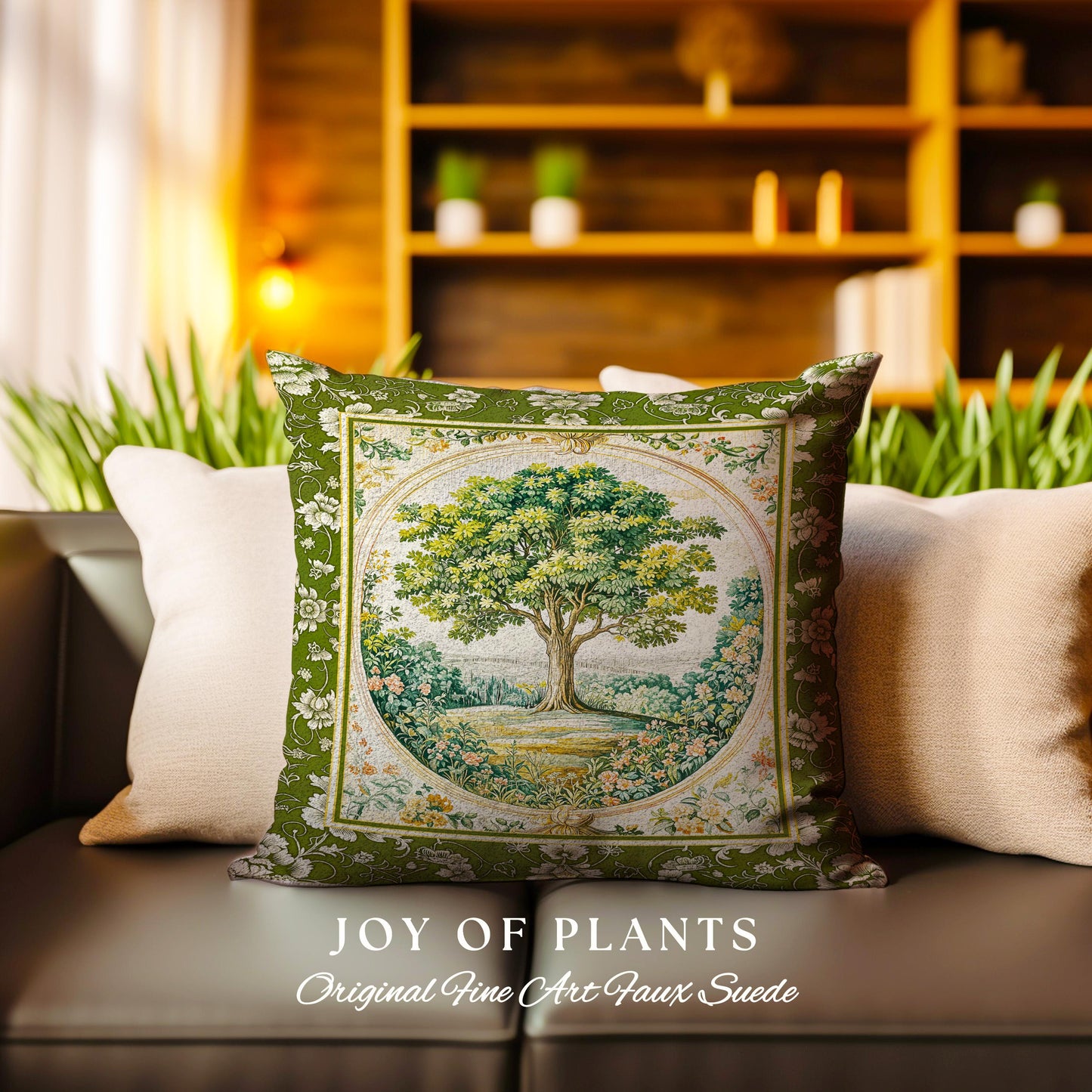 Victorian Soft Aesthetic Tree of Life Decorative Cushion Tapestry Throw Pillow