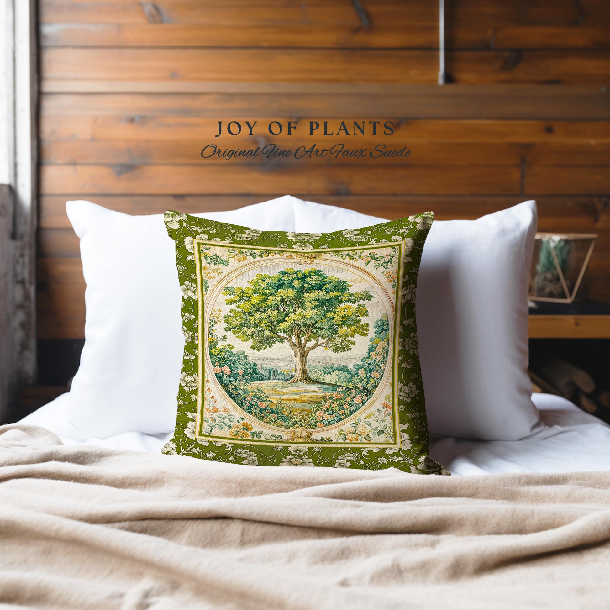 Victorian Soft Aesthetic Tree of Life Decorative Cushion Tapestry Throw Pillow