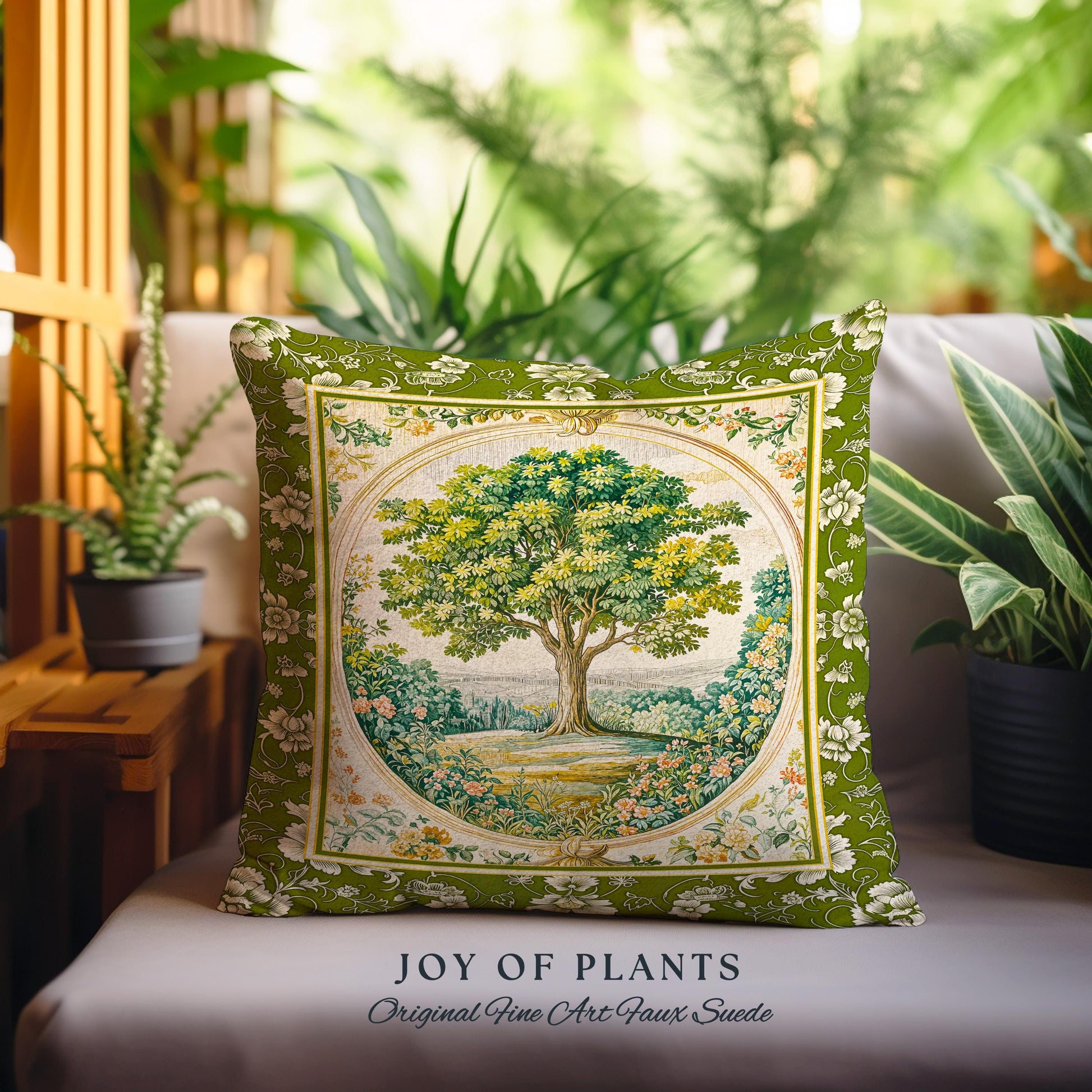 Victorian Soft Aesthetic Tree of Life Decorative Cushion Tapestry Throw Pillow