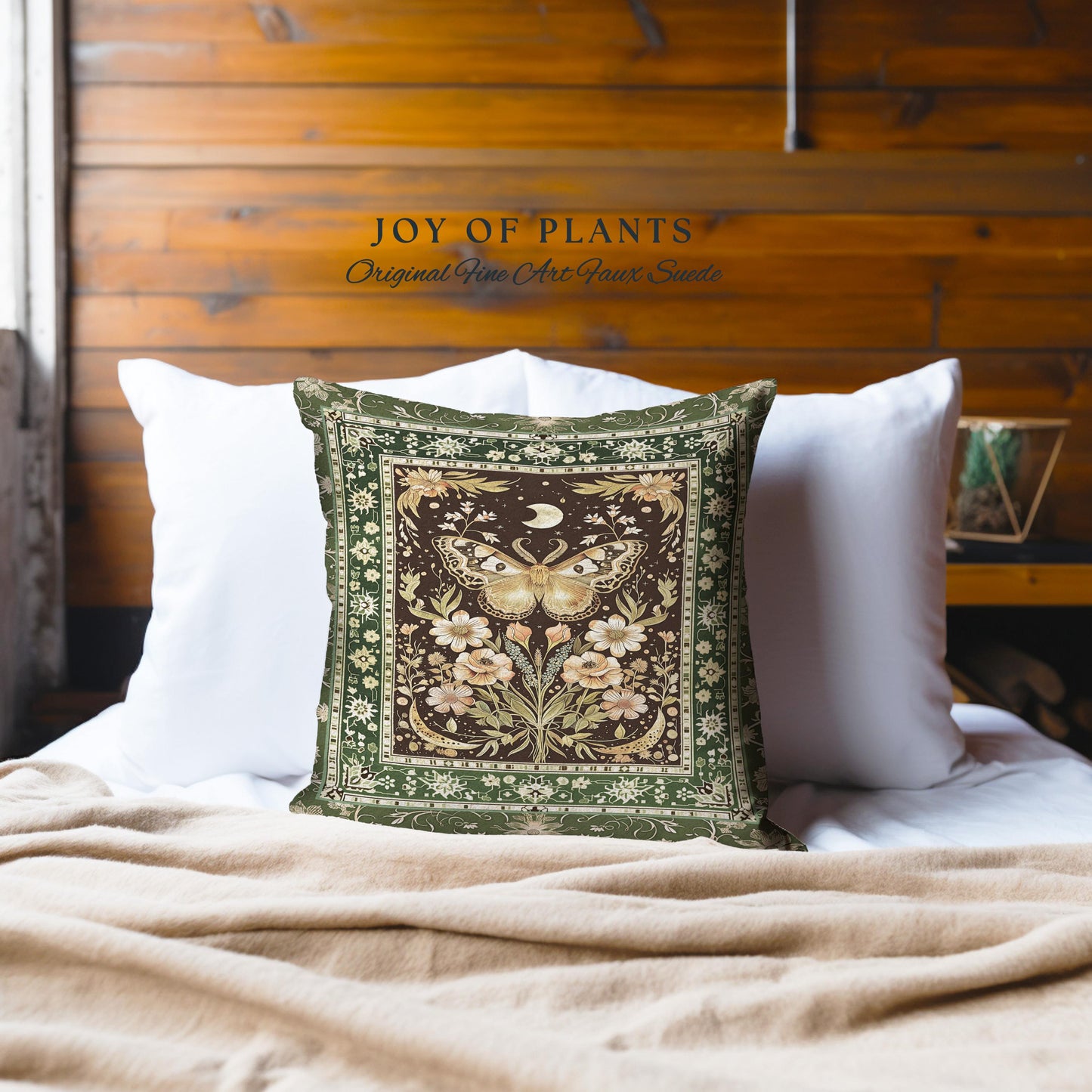 Hippie Moth Moon Decorative Butterfly Cushion Tapestry Throw Pillow