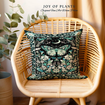 Pastel Gothic Butterfly Tapestry Moth Pillow Decorative Throw Cushion