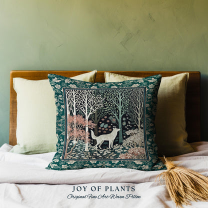 Rustic Nordic Nature Wolf Decorative Cushion Tapestry Throw Pillow