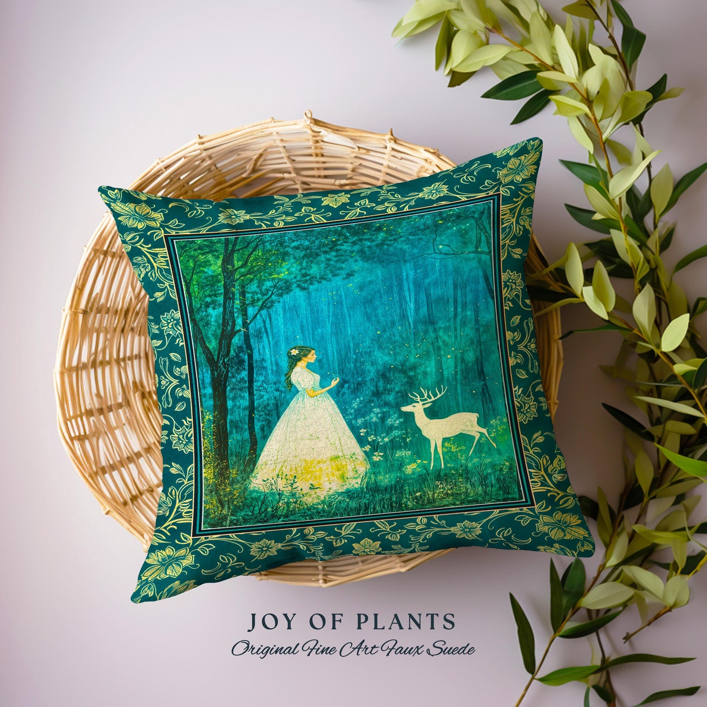 Spirit Animal Magic Forest Decorative Cushion Tapestry Throw Pillow