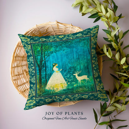 Spirit Animal Magic Forest Decorative Cushion Tapestry Throw Pillow