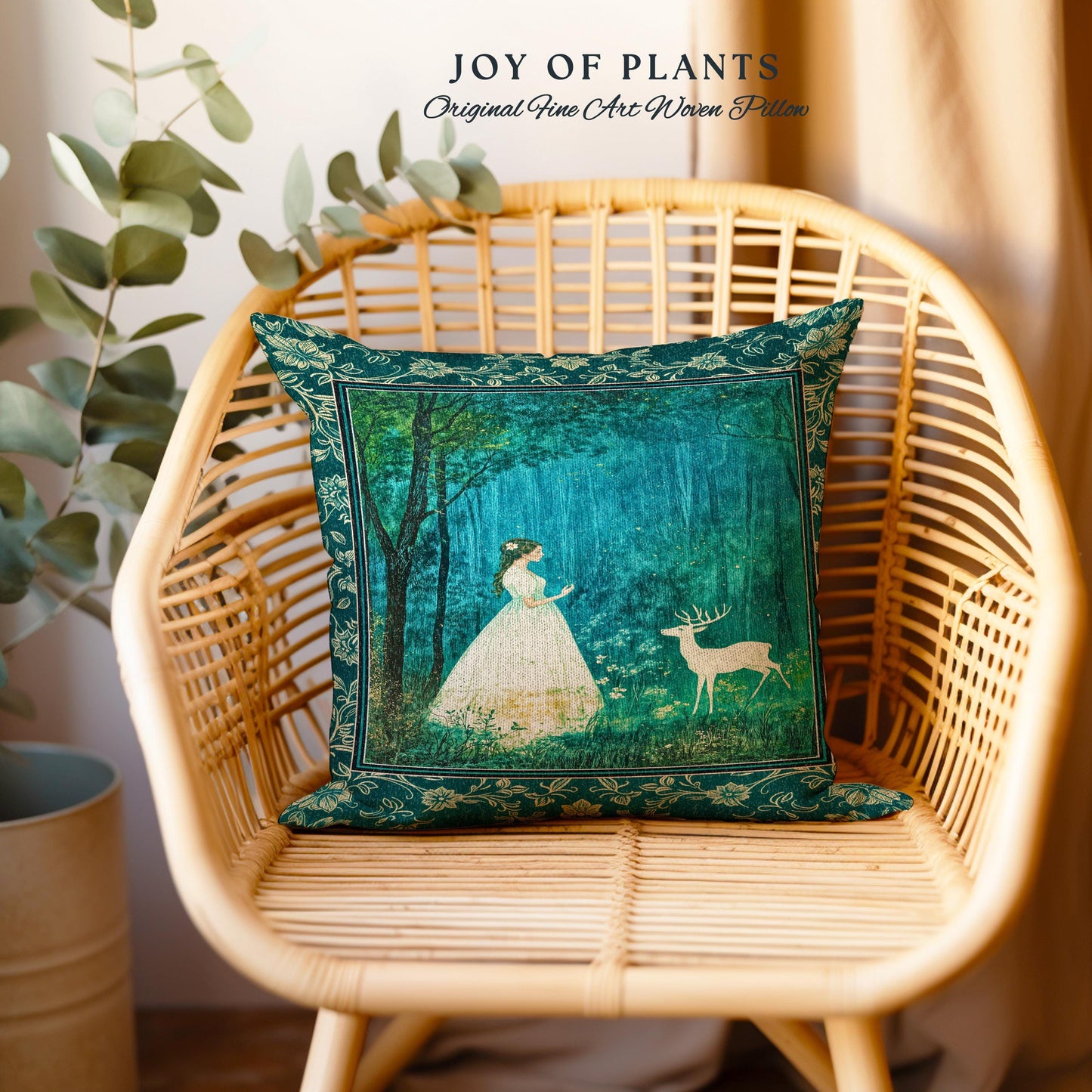 Spirit Animal Magic Forest Decorative Cushion Tapestry Throw Pillow