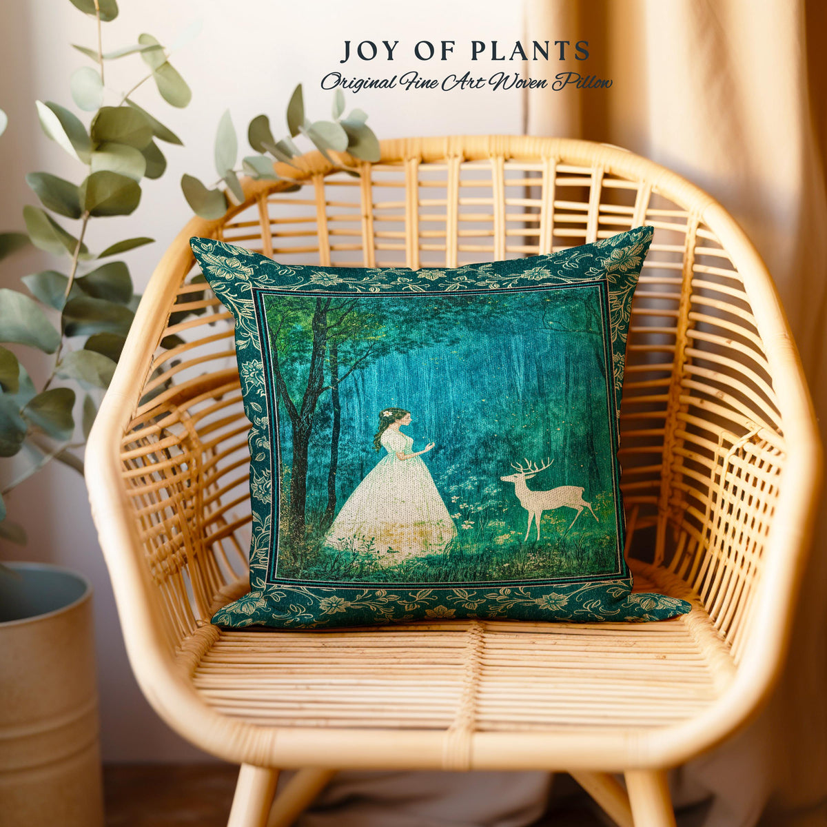 Spirit Animal Magic Forest Decorative Cushion Tapestry Throw Pillow