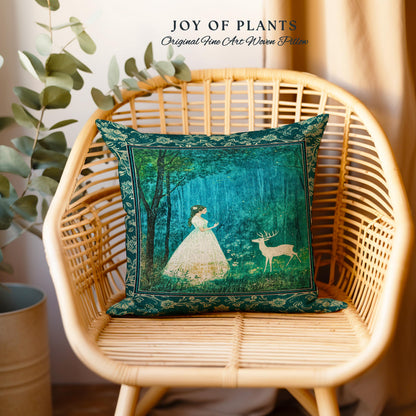Spirit Animal Magic Forest Decorative Cushion Tapestry Throw Pillow