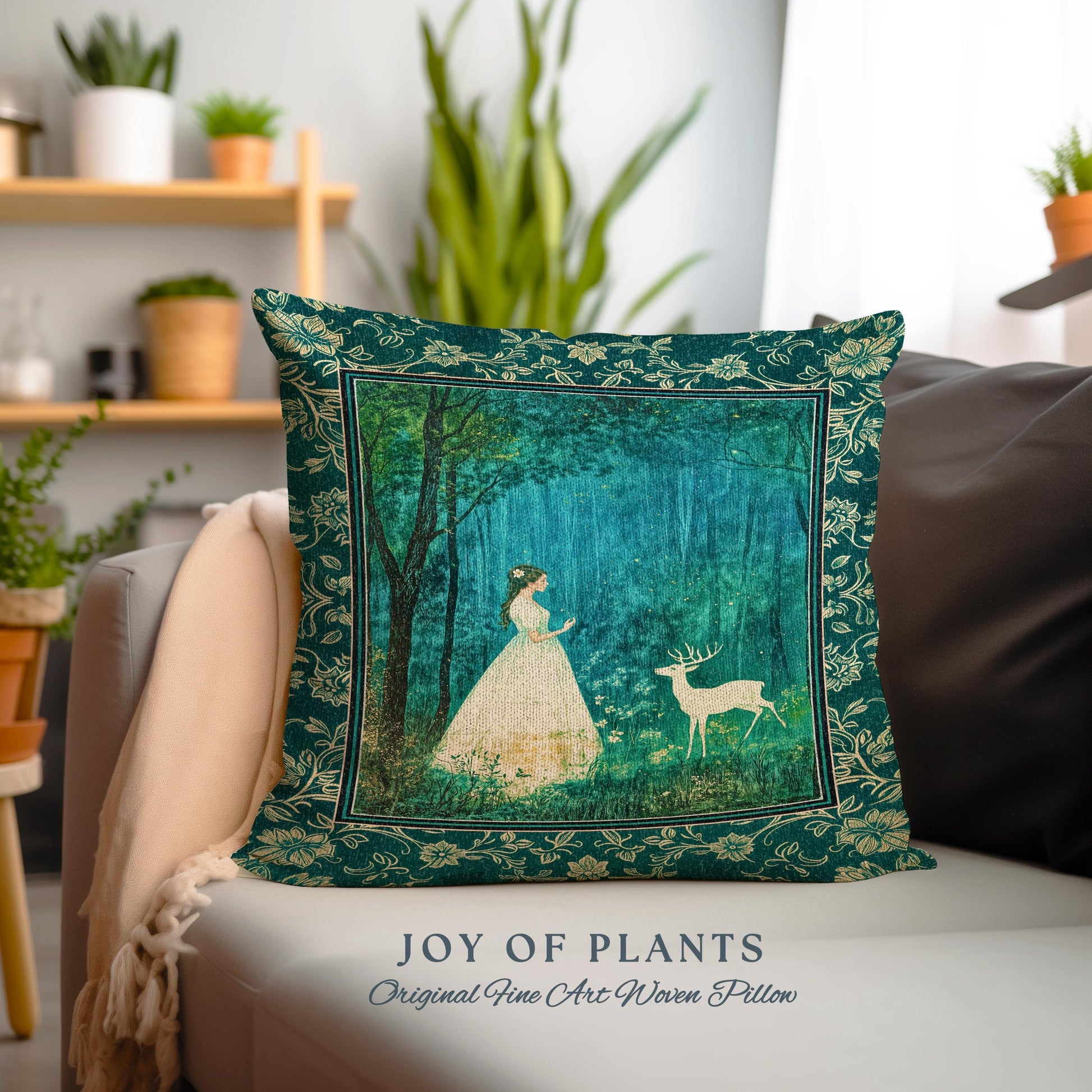 Spirit Animal Magic Forest Decorative Cushion Tapestry Throw Pillow