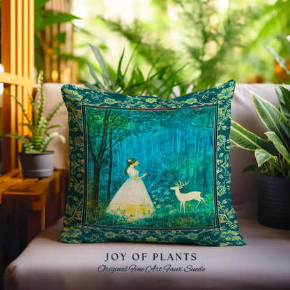 Spirit Animal Magic Forest Decorative Cushion Tapestry Throw Pillow