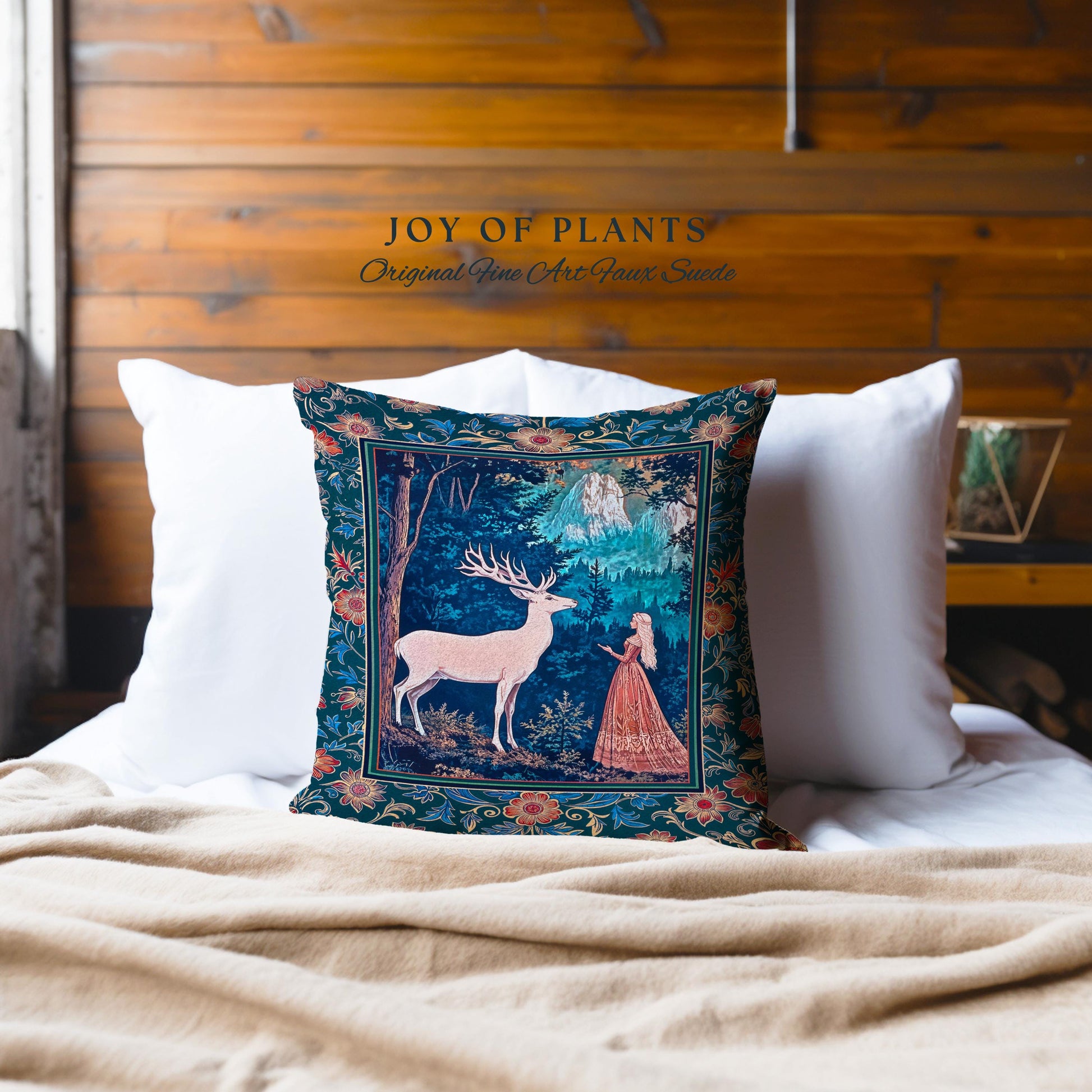 Ancient Forest Spirits Woodland Decorative Cushion Tapestry Throw Pillow
