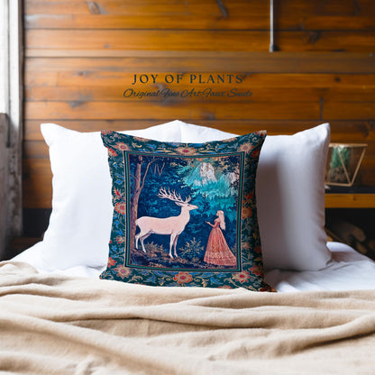Ancient Forest Spirits Woodland Decorative Cushion Tapestry Throw Pillow