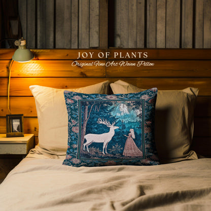 Ancient Forest Spirits Woodland Decorative Cushion Tapestry Throw Pillow