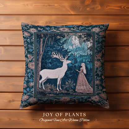 Ancient Forest Spirits Woodland Decorative Cushion Tapestry Throw Pillow