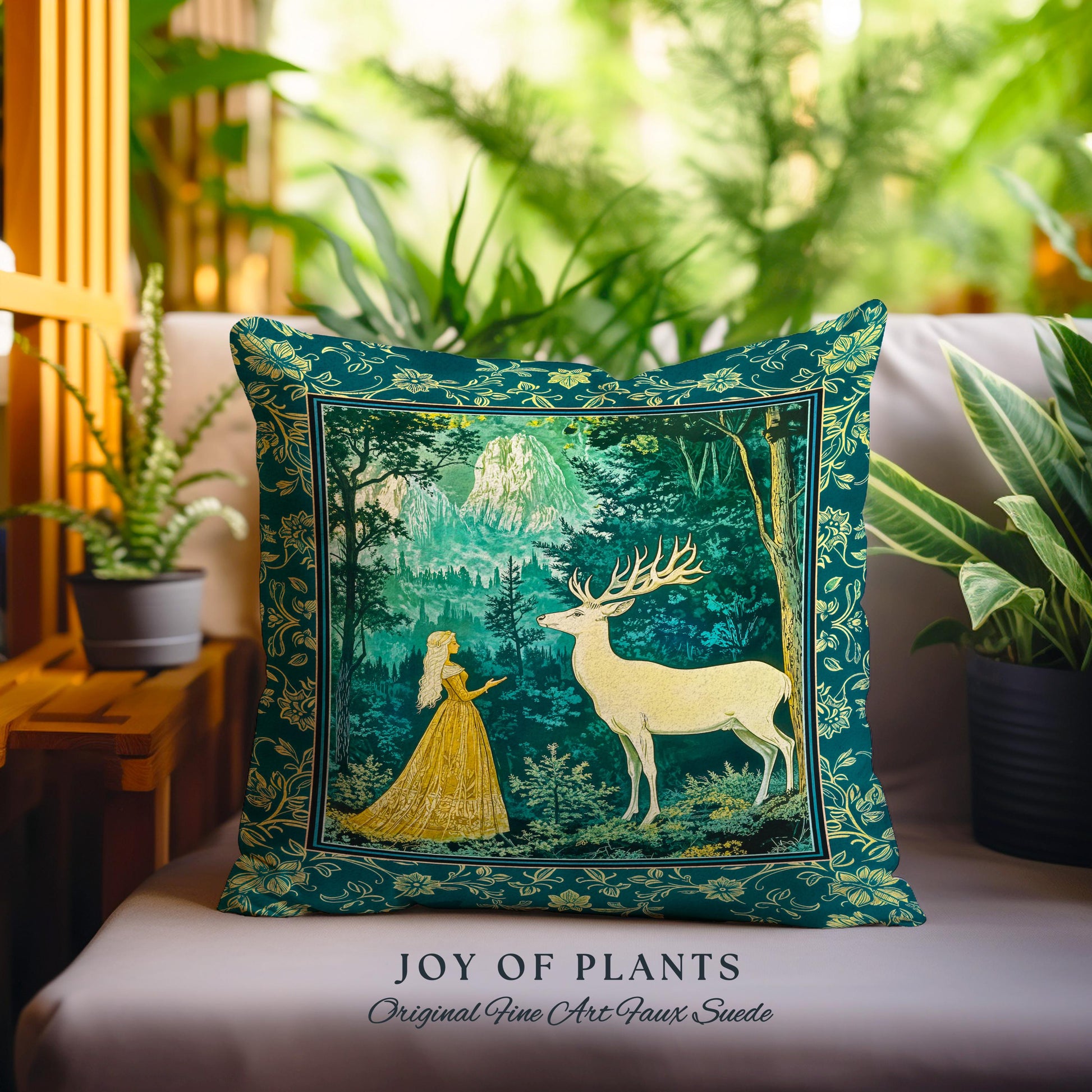 Mystic Animal Guardian Decorative Cushion Tapestry Throw Pillow