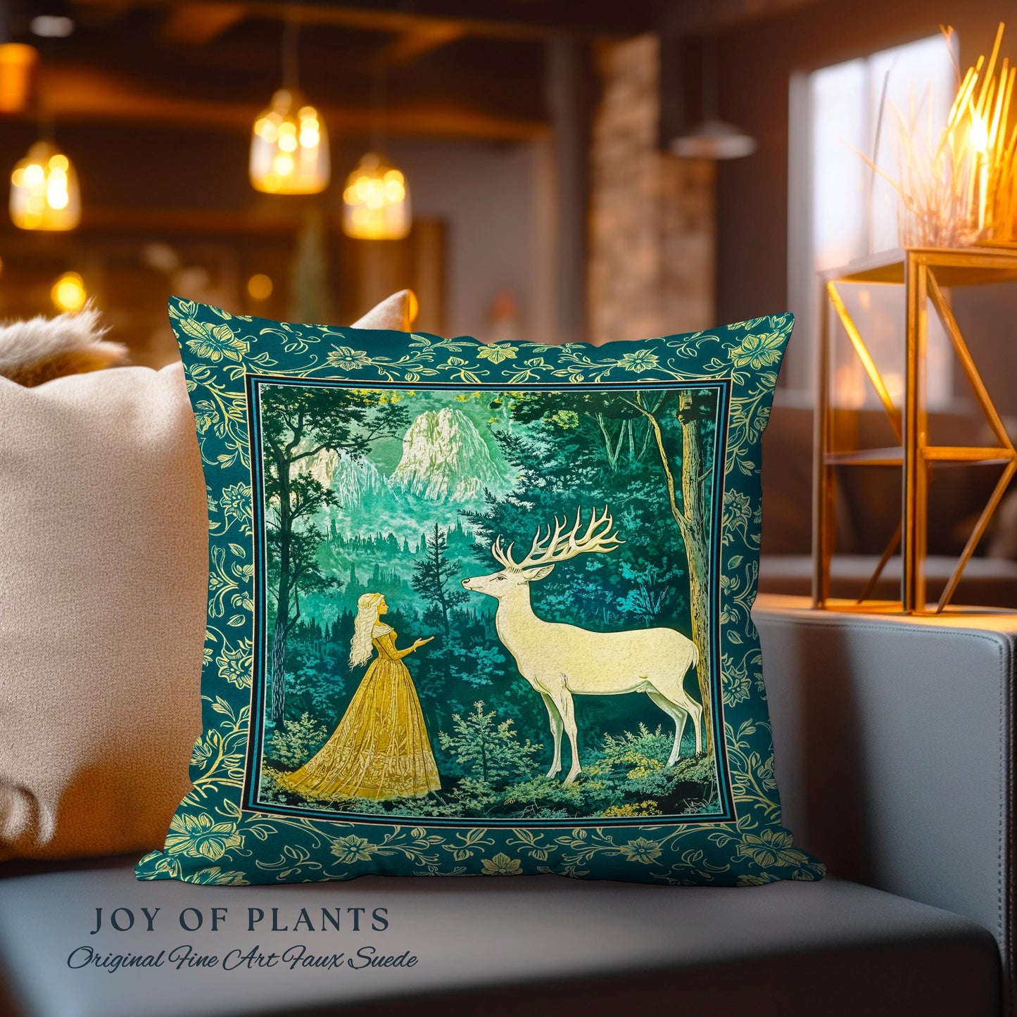 Mystic Animal Guardian Decorative Cushion Tapestry Throw Pillow