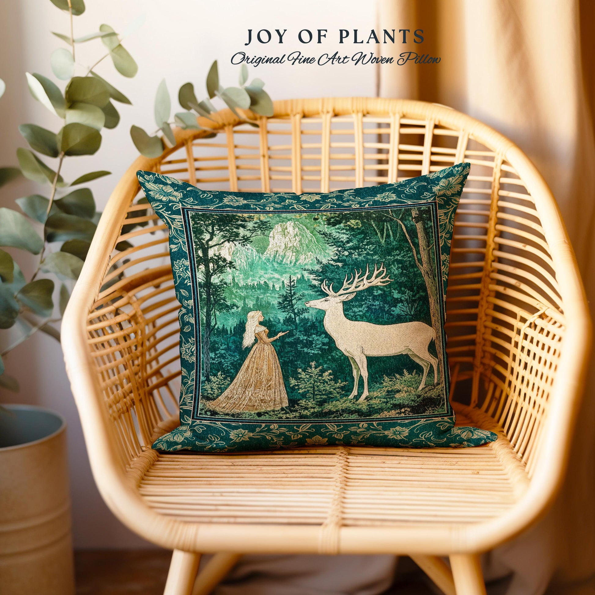 Mystic Animal Guardian Decorative Cushion Tapestry Throw Pillow