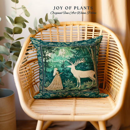Mystic Animal Guardian Decorative Cushion Tapestry Throw Pillow