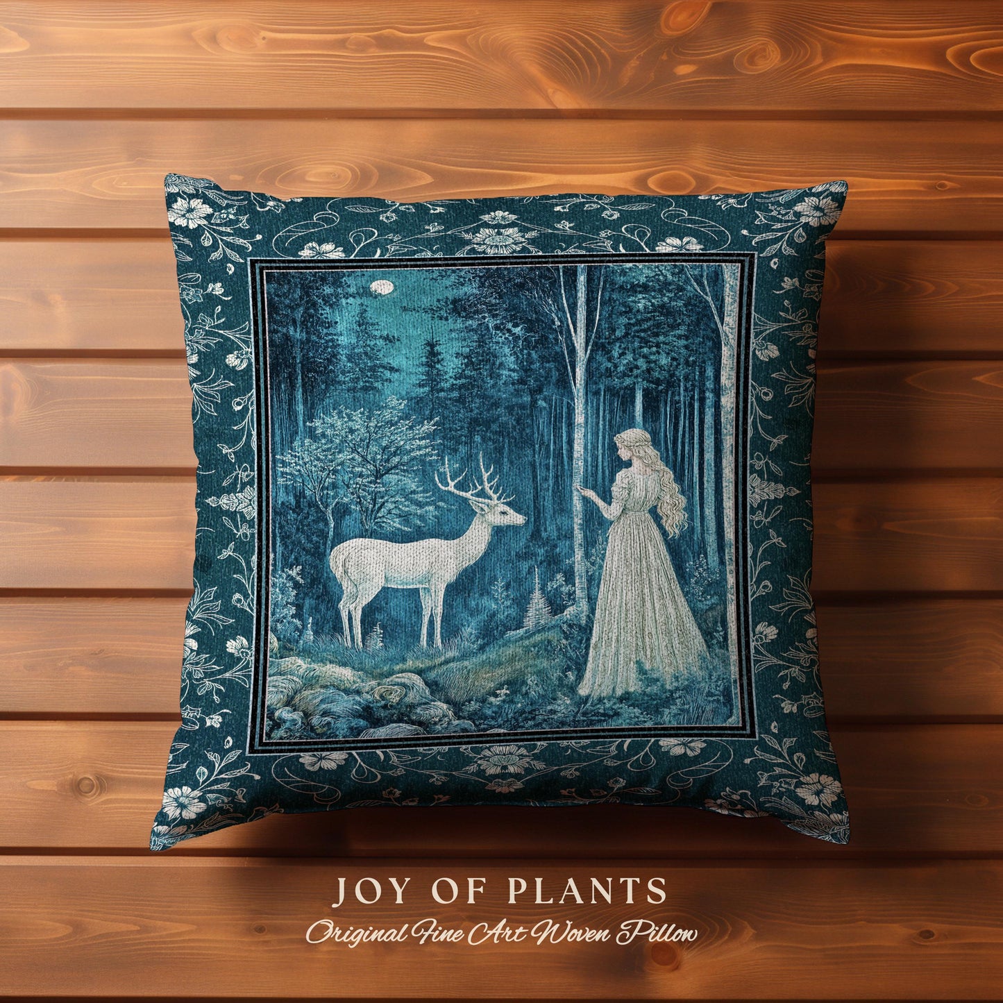 Moonlit Fairytale Mystic Throw Pillow Decorative Tapestry Throw Cushion