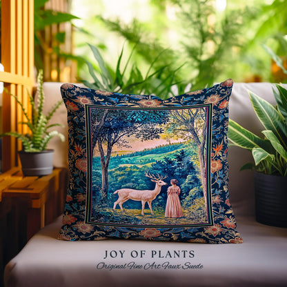 Romantic Landscape Storybook Decorative Cushion Tapestry Throw Pillow