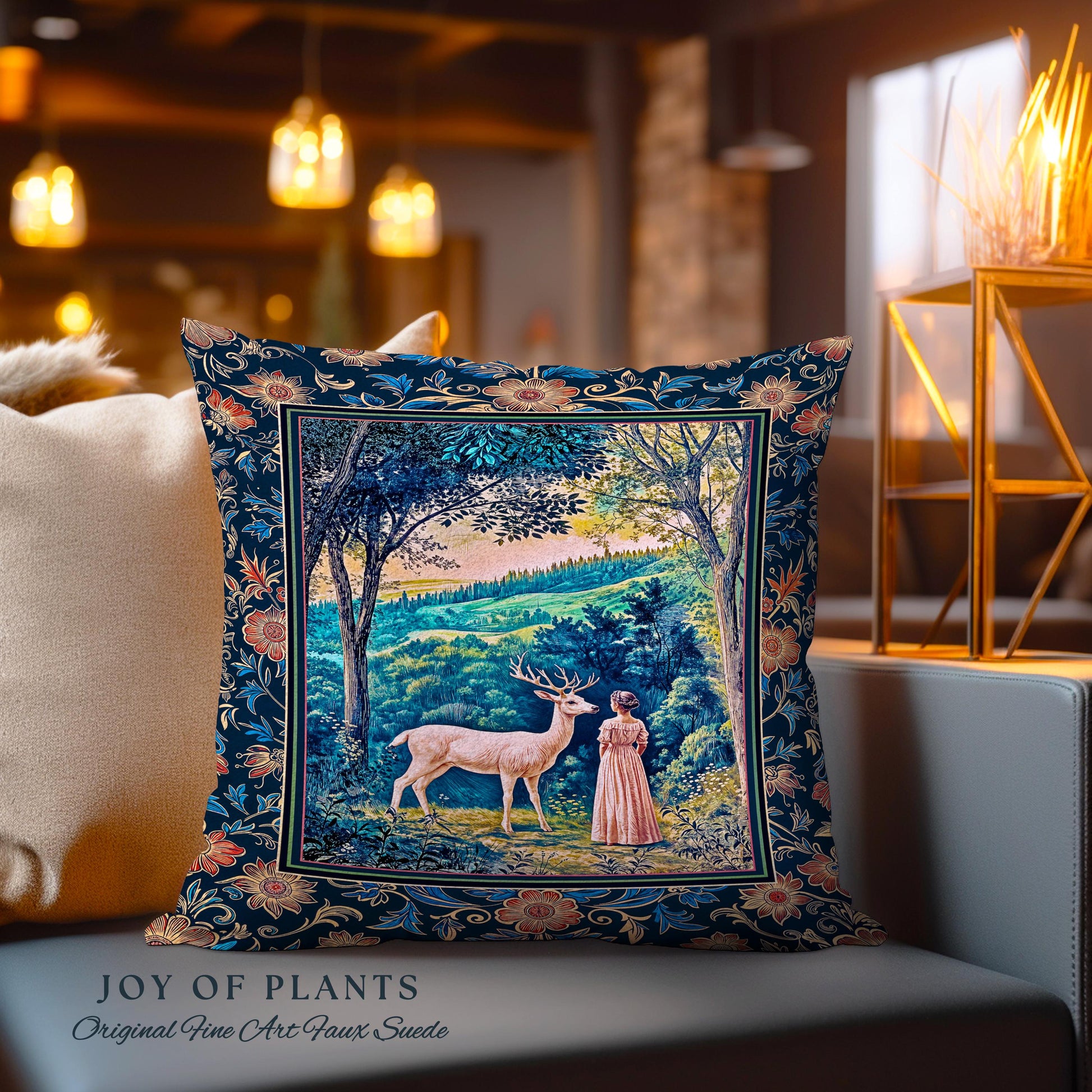 Romantic Landscape Storybook Decorative Cushion Tapestry Throw Pillow