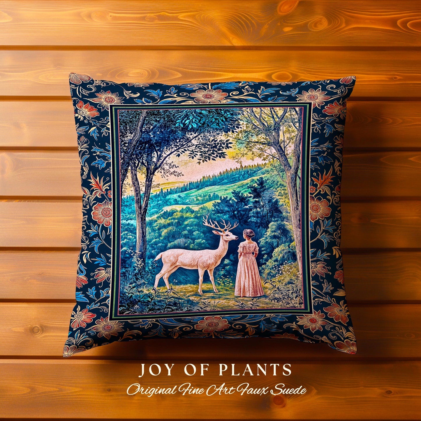 Romantic Landscape Storybook Decorative Cushion Tapestry Throw Pillow
