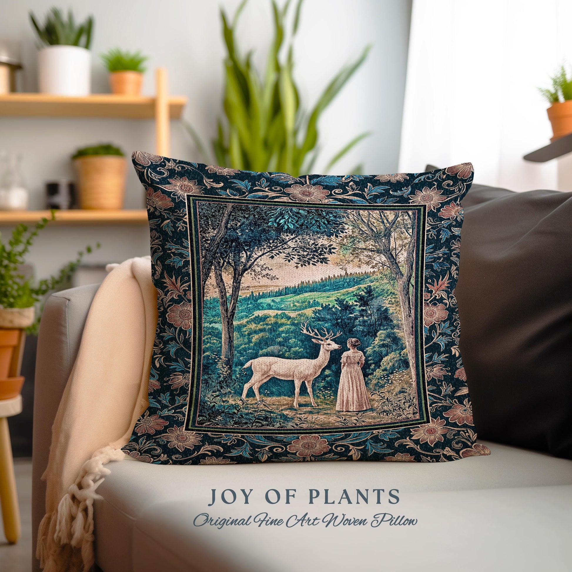 Romantic Landscape Storybook Decorative Cushion Tapestry Throw Pillow