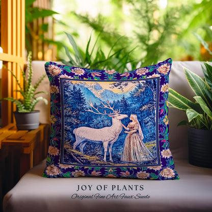 Woodland Renaissance Rustic Tapestry Pillow Decorative Throw Cushion