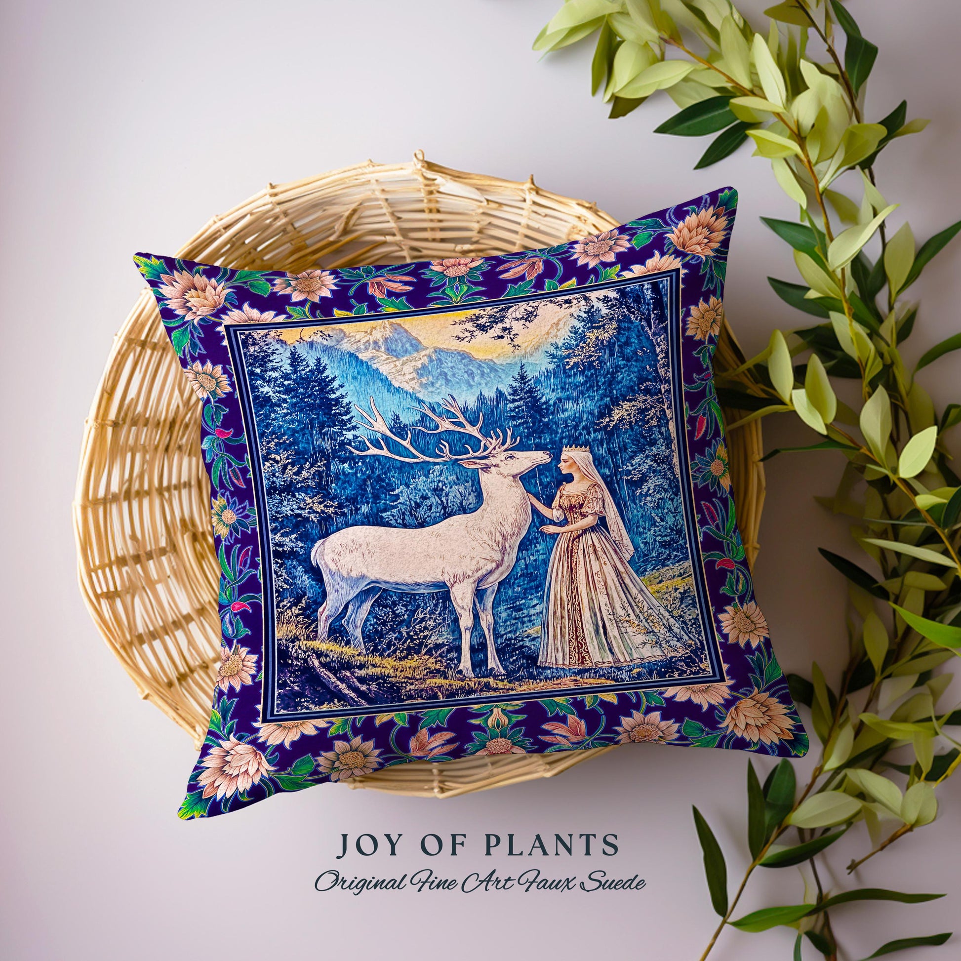 Woodland Renaissance Rustic Tapestry Pillow Decorative Throw Cushion