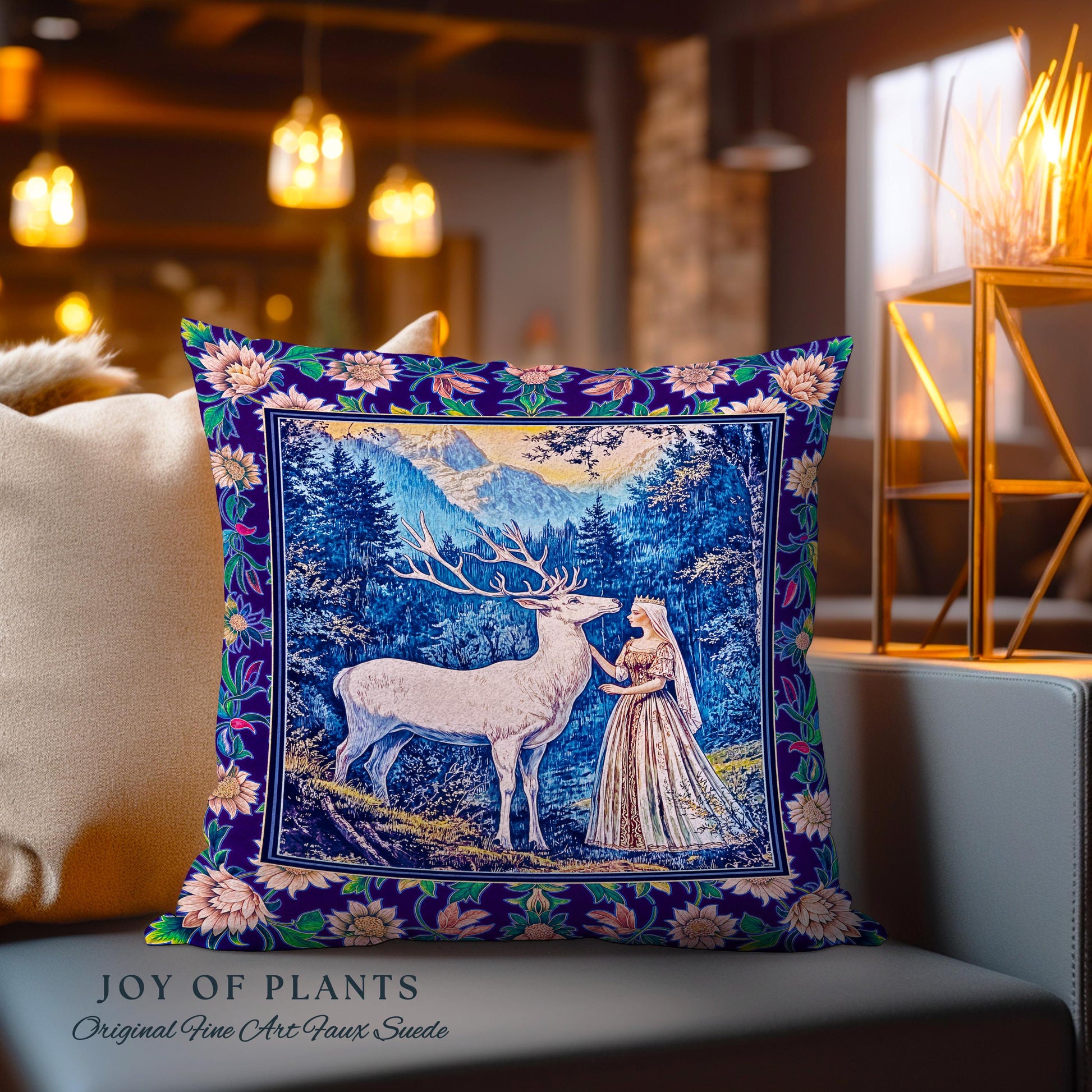 Woodland Renaissance Rustic Tapestry Pillow Decorative Throw Cushion