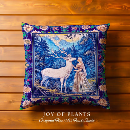 Woodland Renaissance Rustic Tapestry Pillow Decorative Throw Cushion