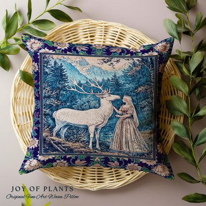 Woodland Renaissance Rustic Tapestry Pillow Decorative Throw Cushion