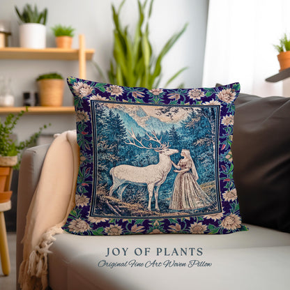 Woodland Renaissance Rustic Tapestry Pillow Decorative Throw Cushion