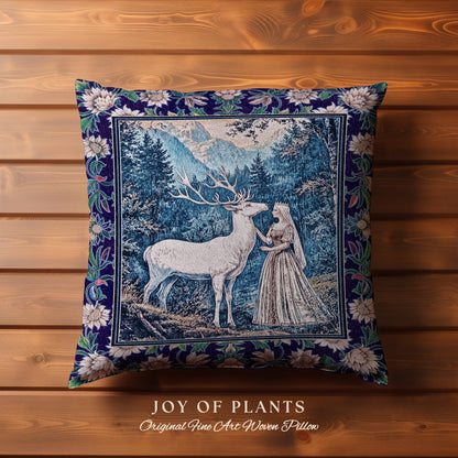 Woodland Renaissance Rustic Tapestry Pillow Decorative Throw Cushion