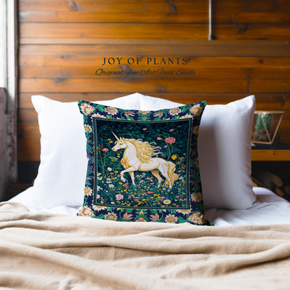 Storybook Elegance Magical Tapestry Pillow Decorative Throw Cushion