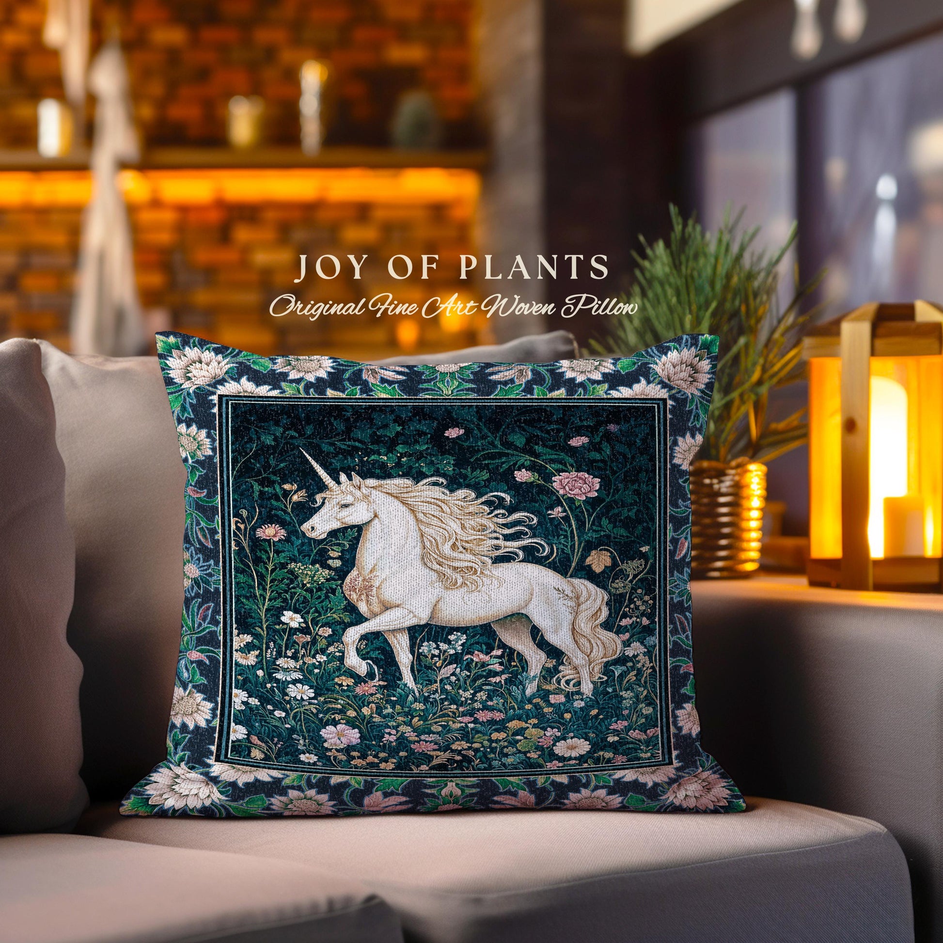 Storybook Elegance Magical Tapestry Pillow Decorative Throw Cushion
