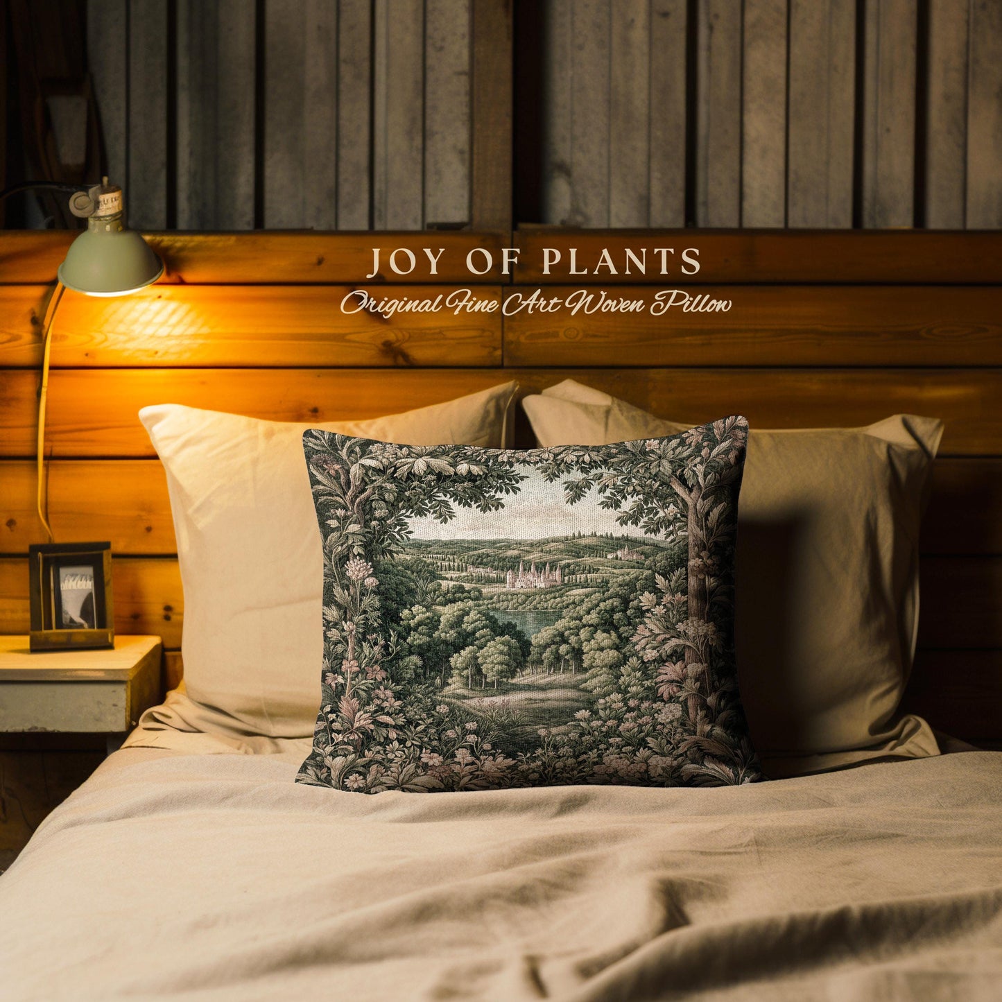 Renaissance Aesthetic Woven Tapestry Pillow Decorative Throw Cushion