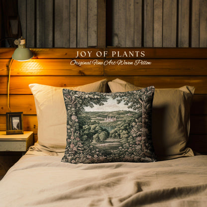 Renaissance Aesthetic Woven Tapestry Pillow Decorative Throw Cushion