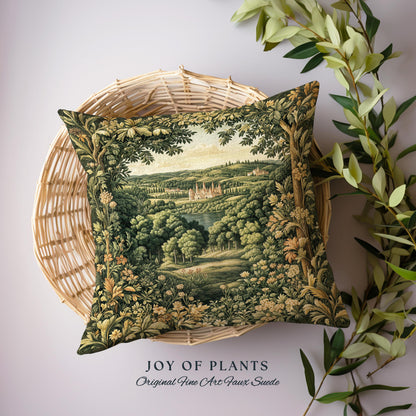 Renaissance Aesthetic Woven Tapestry Pillow Decorative Throw Cushion