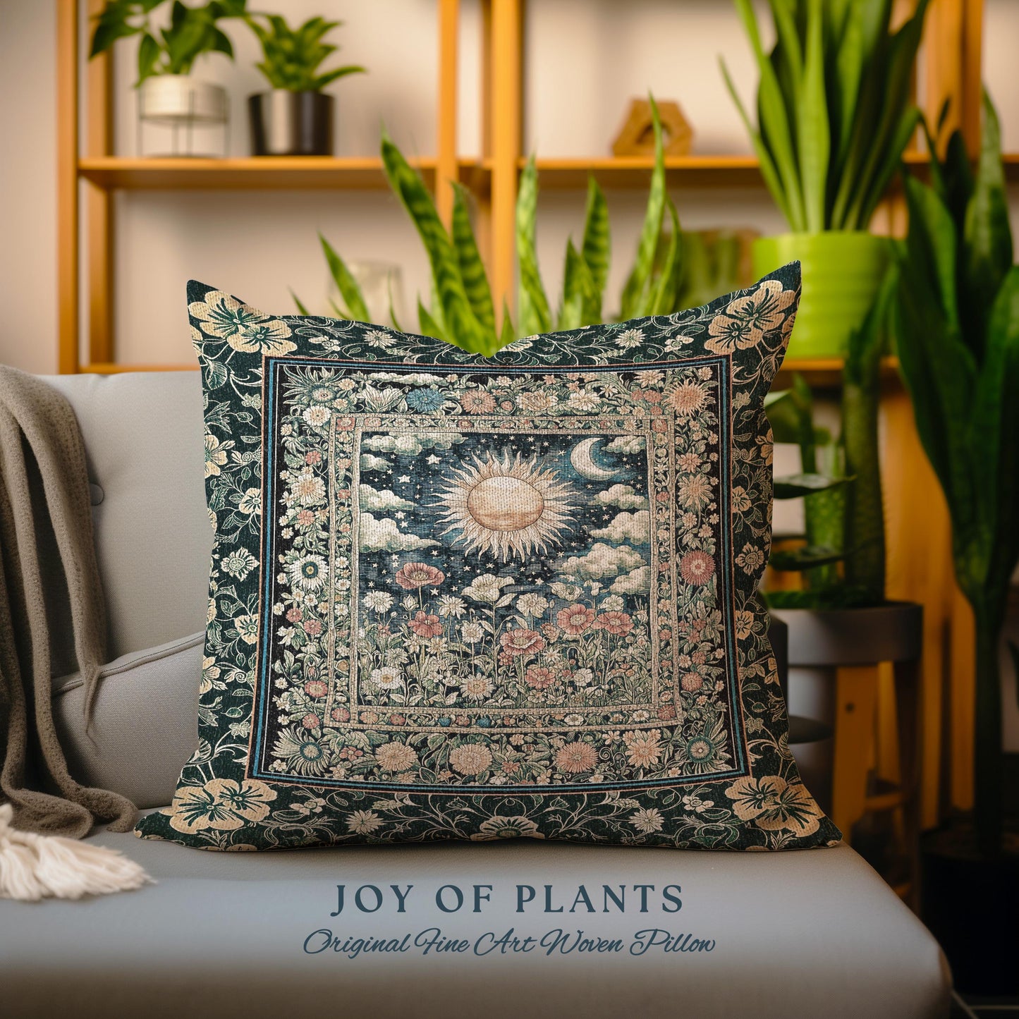 Dreamy Aesthetic Maximalist Tapestry Pillow Decorative Throw Cushion