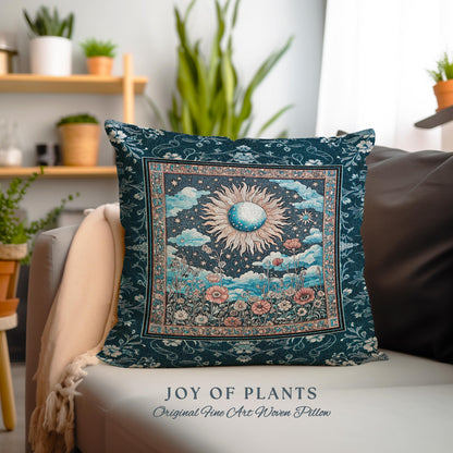 Retro Astrology Throw Pillow Decorative Tapestry Throw Cushion