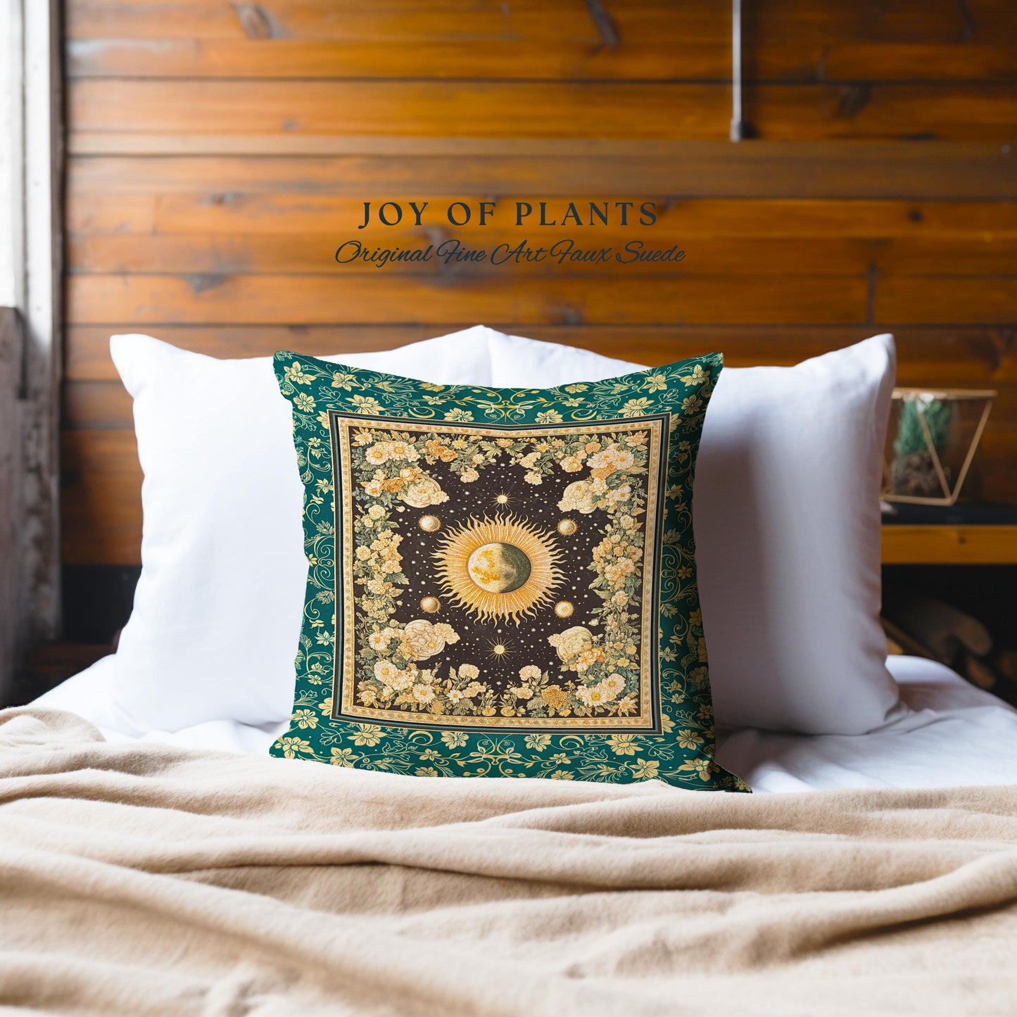 Sun and Moon Bohemian Decorative Cushion Tapestry Throw Pillow