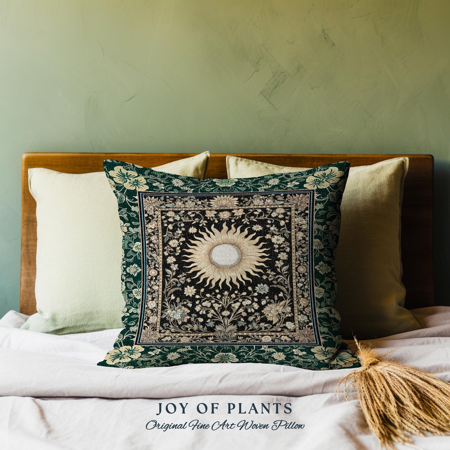 Boho Tarot Sun Tapestry Pillow Decorative Throw Cushion