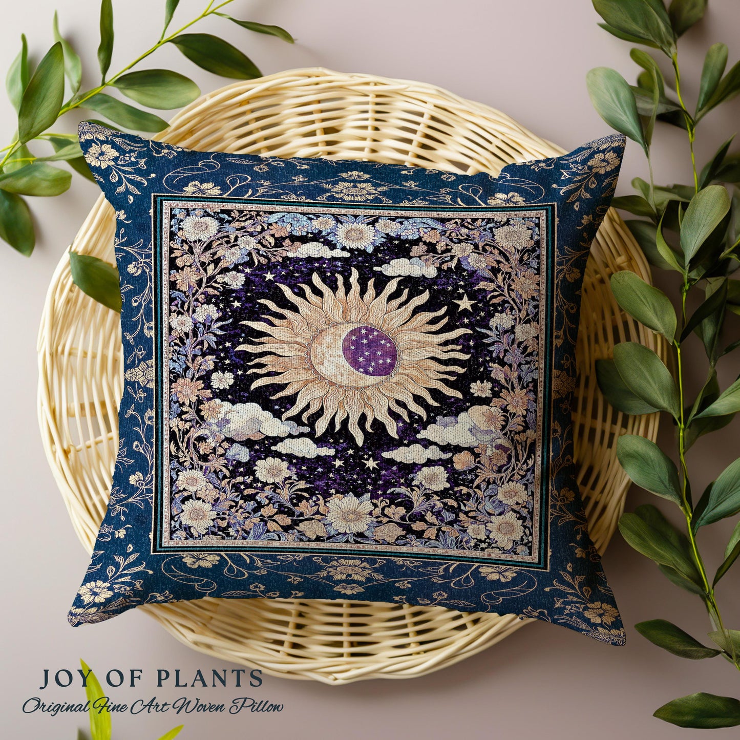 Cosmic Whimsy Fairycore Tapestry Pillow Decorative Throw Cushion