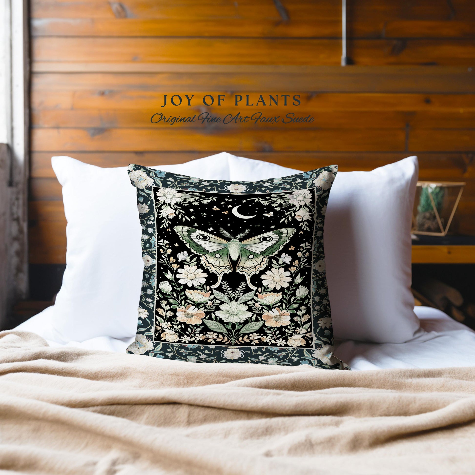 Luna Moth Folklore Aesthetic Tapestry Pillow Decorative Throw Cushion