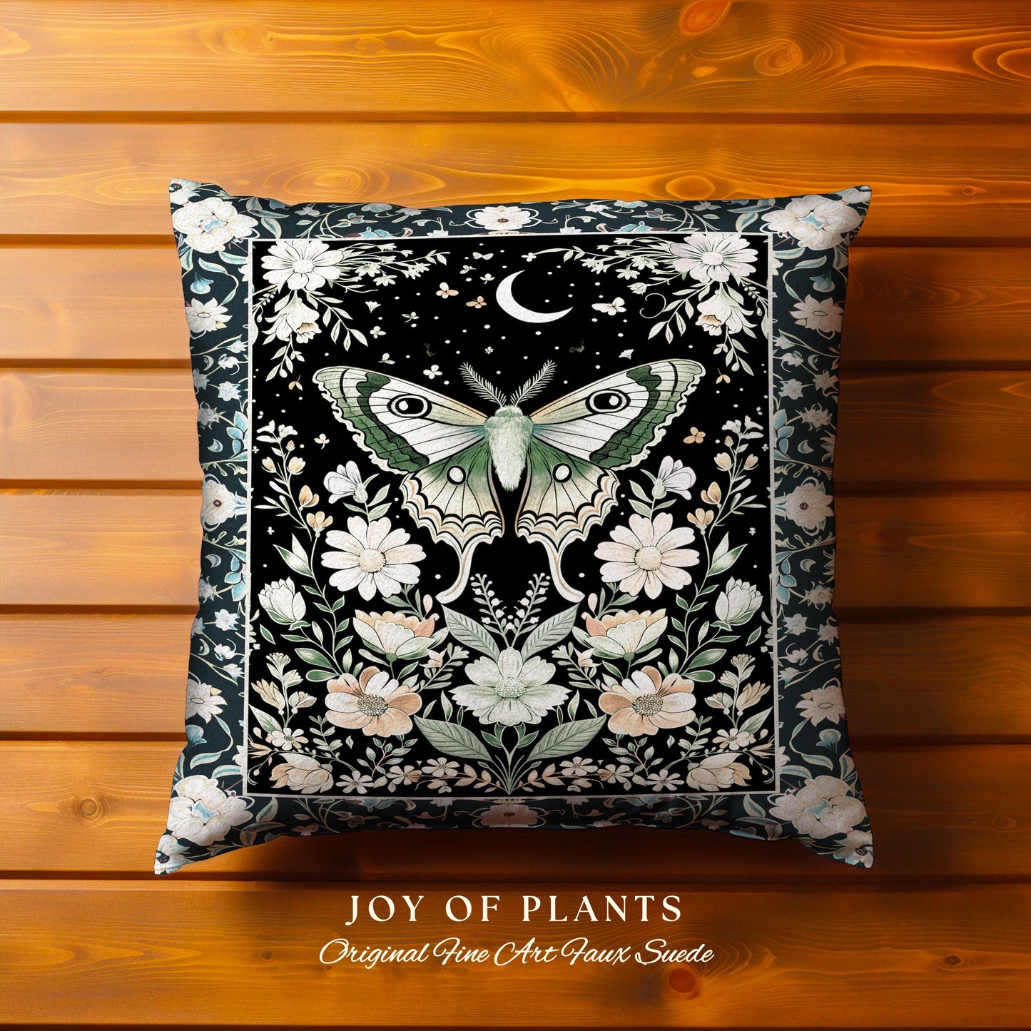 Luna Moth Folklore Aesthetic Tapestry Pillow Decorative Throw Cushion